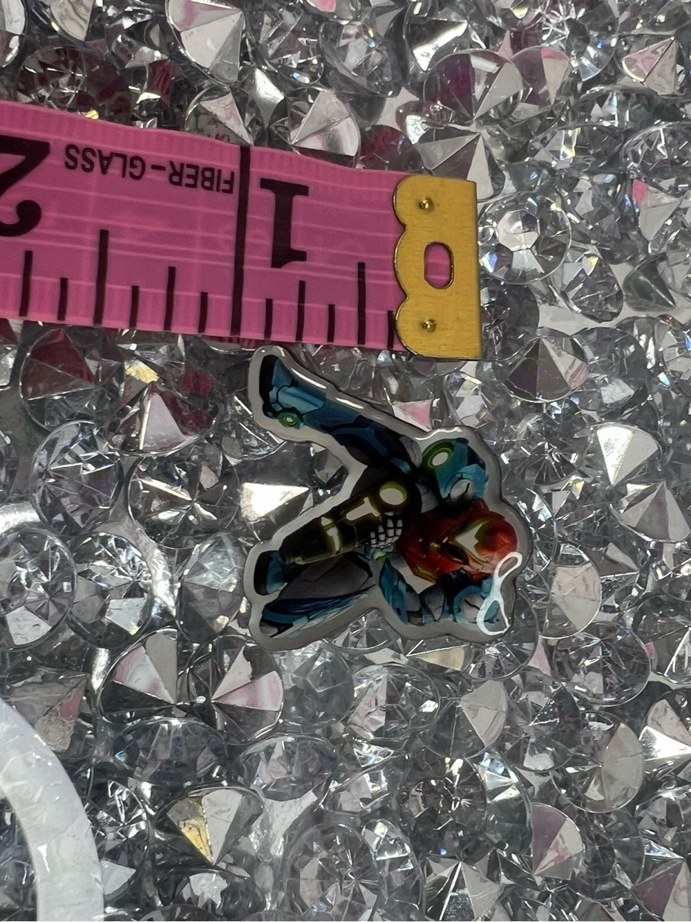 Nintendo pin transformer Red and Blue Samus Sticker charm - Picture 3 of 3